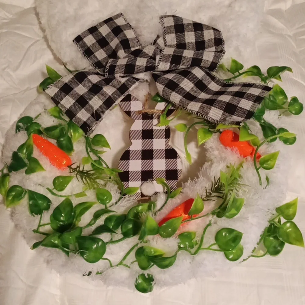 Easter Bunny Wreath Hand Crafted